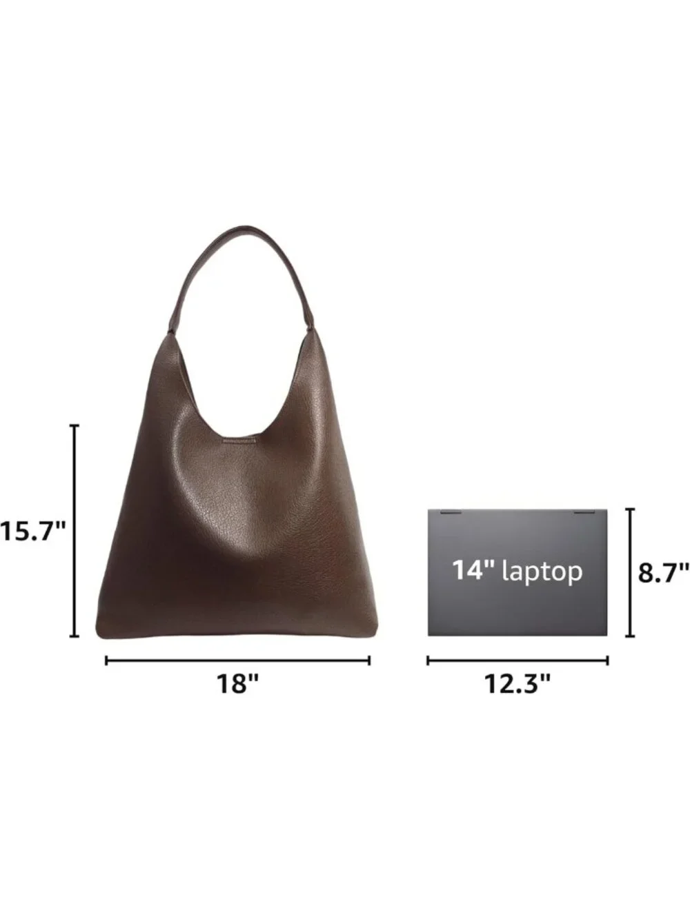 Soft Vegan Leather Hobo Bag for Women | Slouchy Shoulder Tote Purse